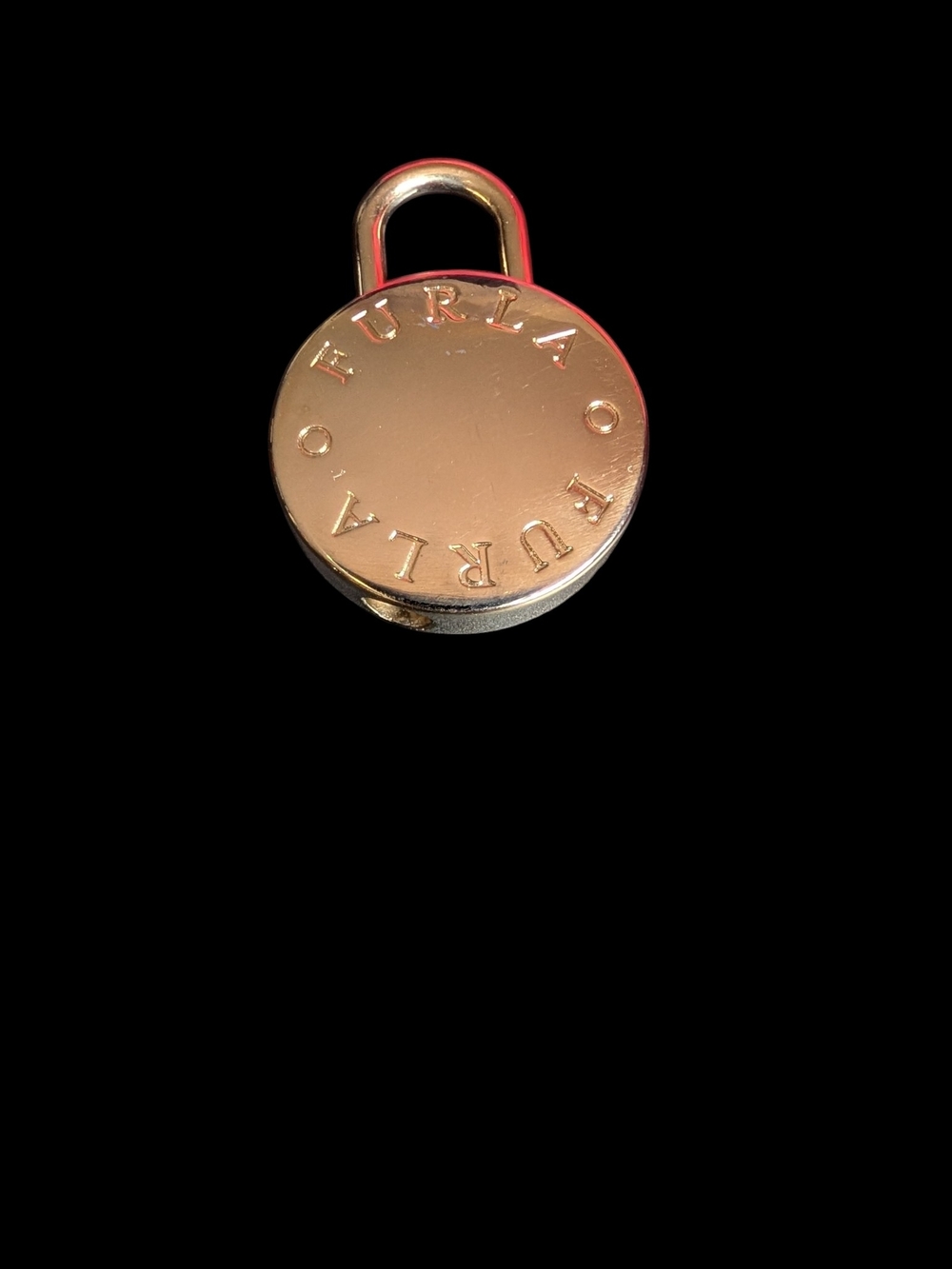Furla Gold 1.5” Padlock Bag Charm Hardware